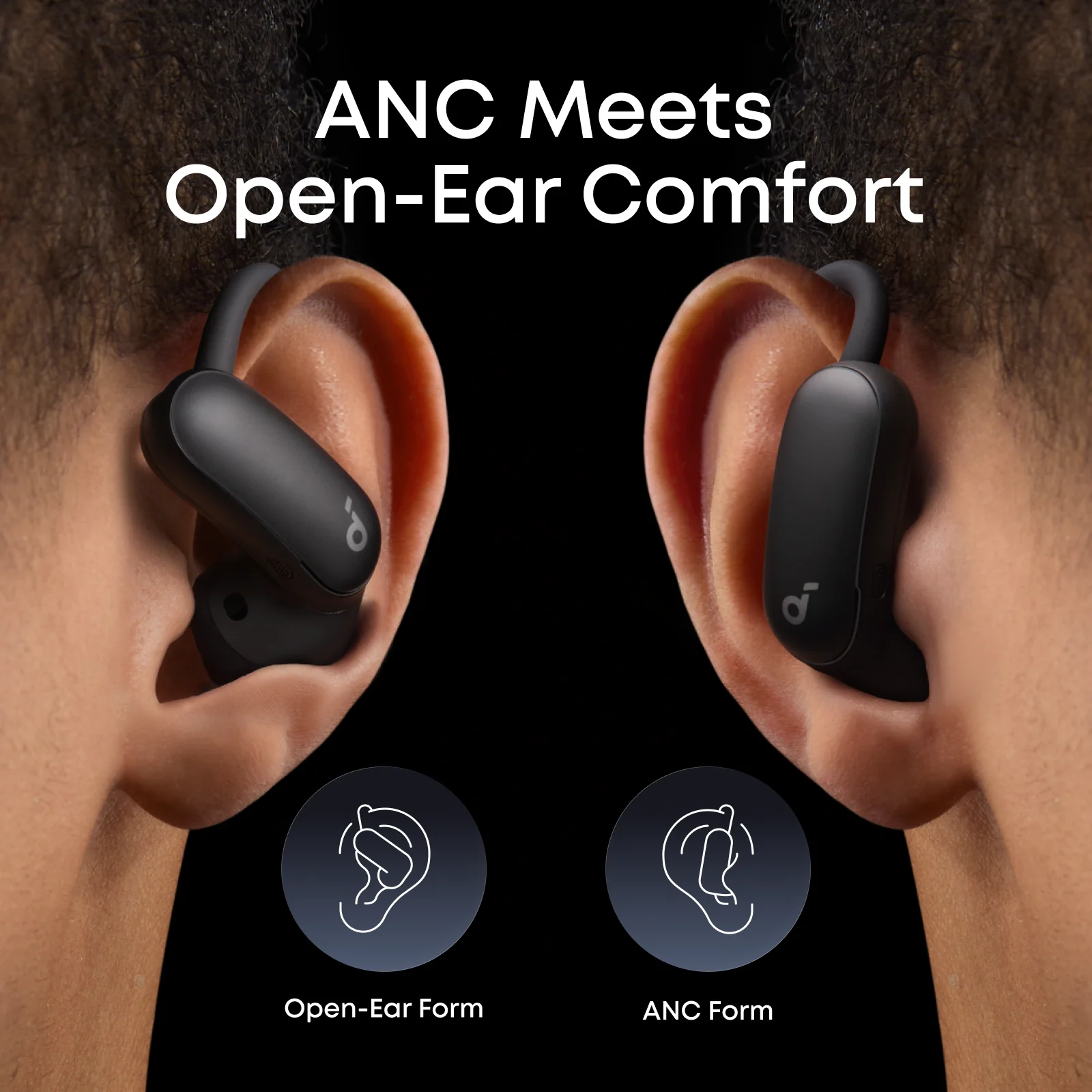 AeroFit 2 Pro Dual-Form Earbuds with Open-Ear and Active Noise Cancellation Form - Image 2
