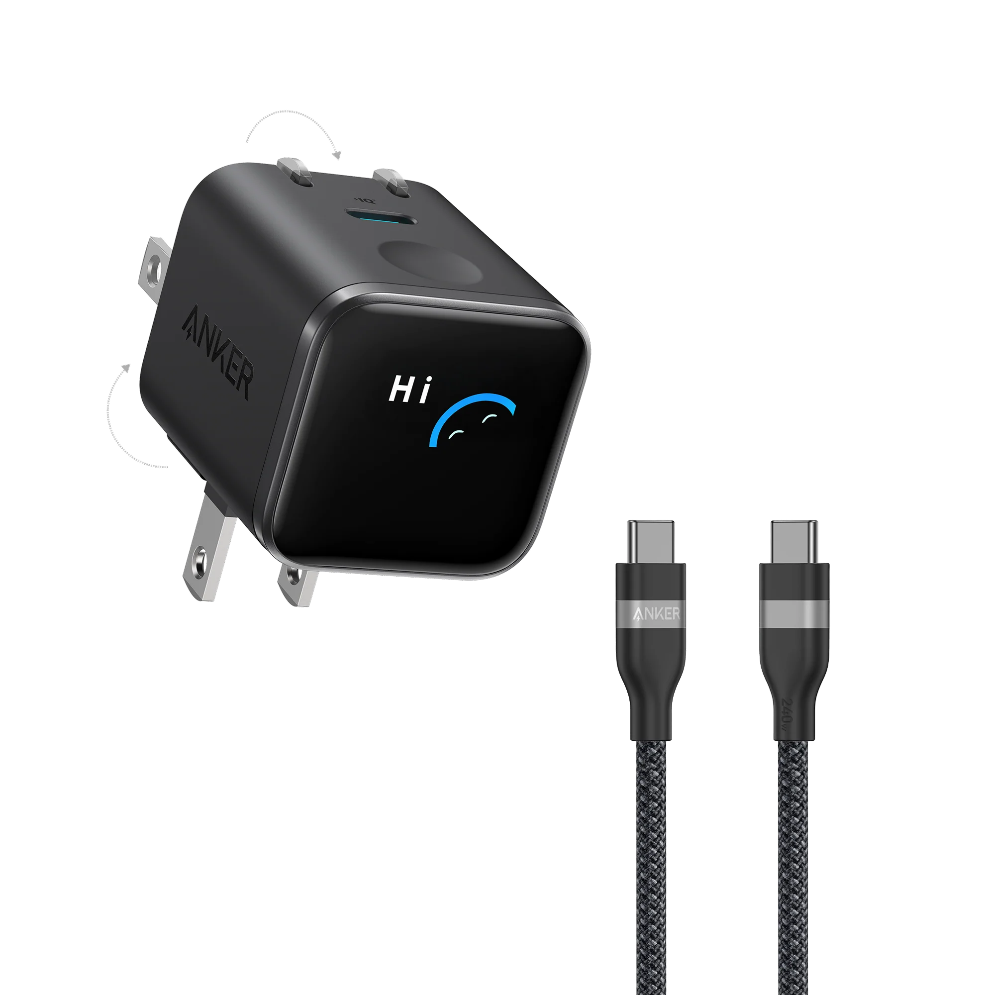 Anker Nano Charger (45W, Smart Display, 180° Foldable) - Image 94