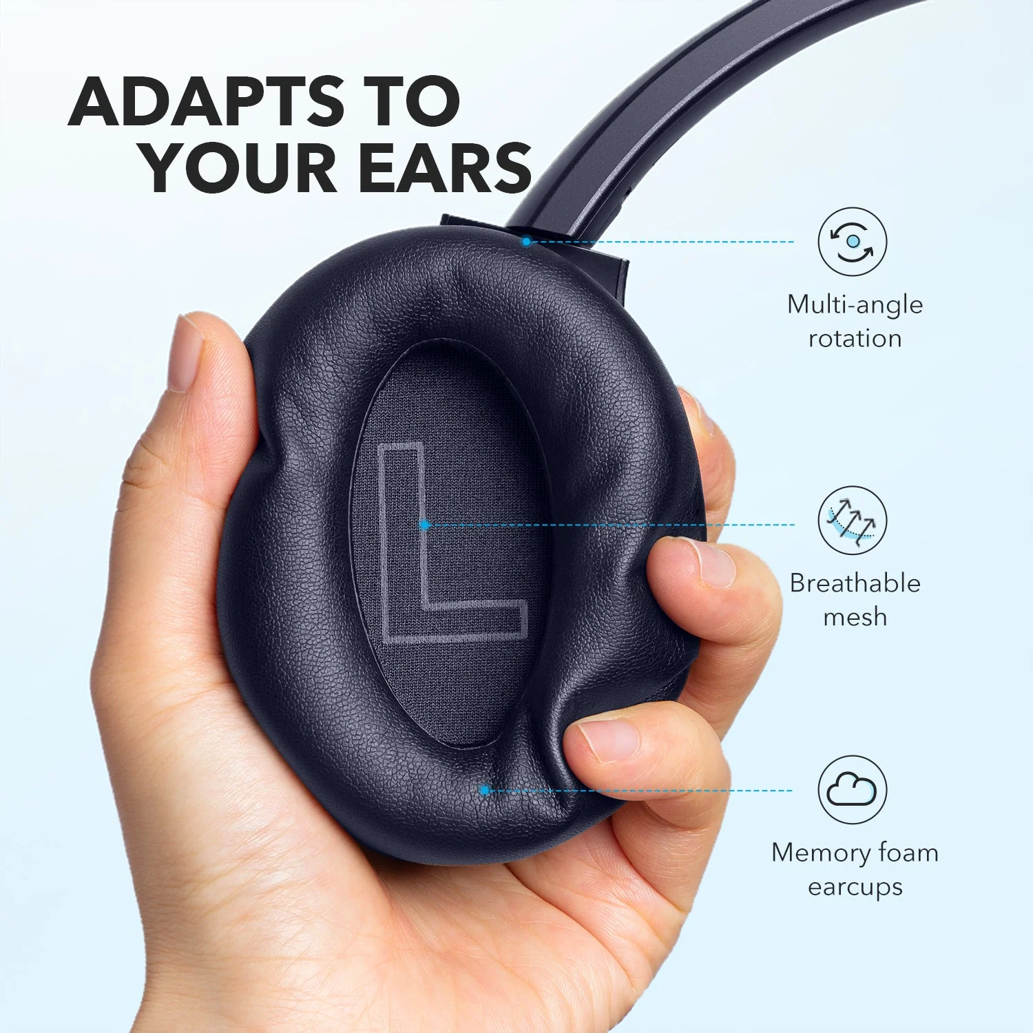 Life Q20+ | ANC Headphones with Hi-Res Audio - Image 7