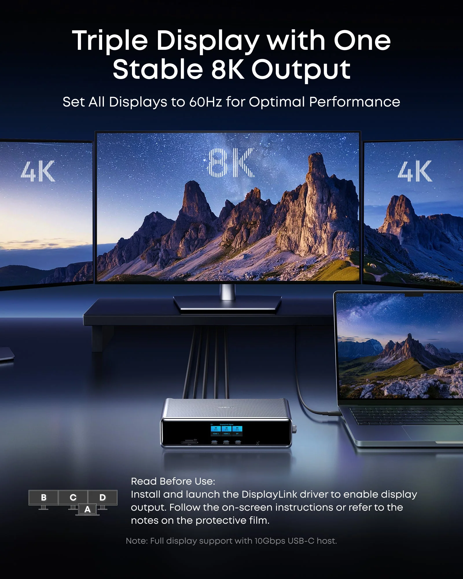 Anker Prime Docking Station (14-in-1, Triple Display, DisplayLink) with DL7400 - Image 4