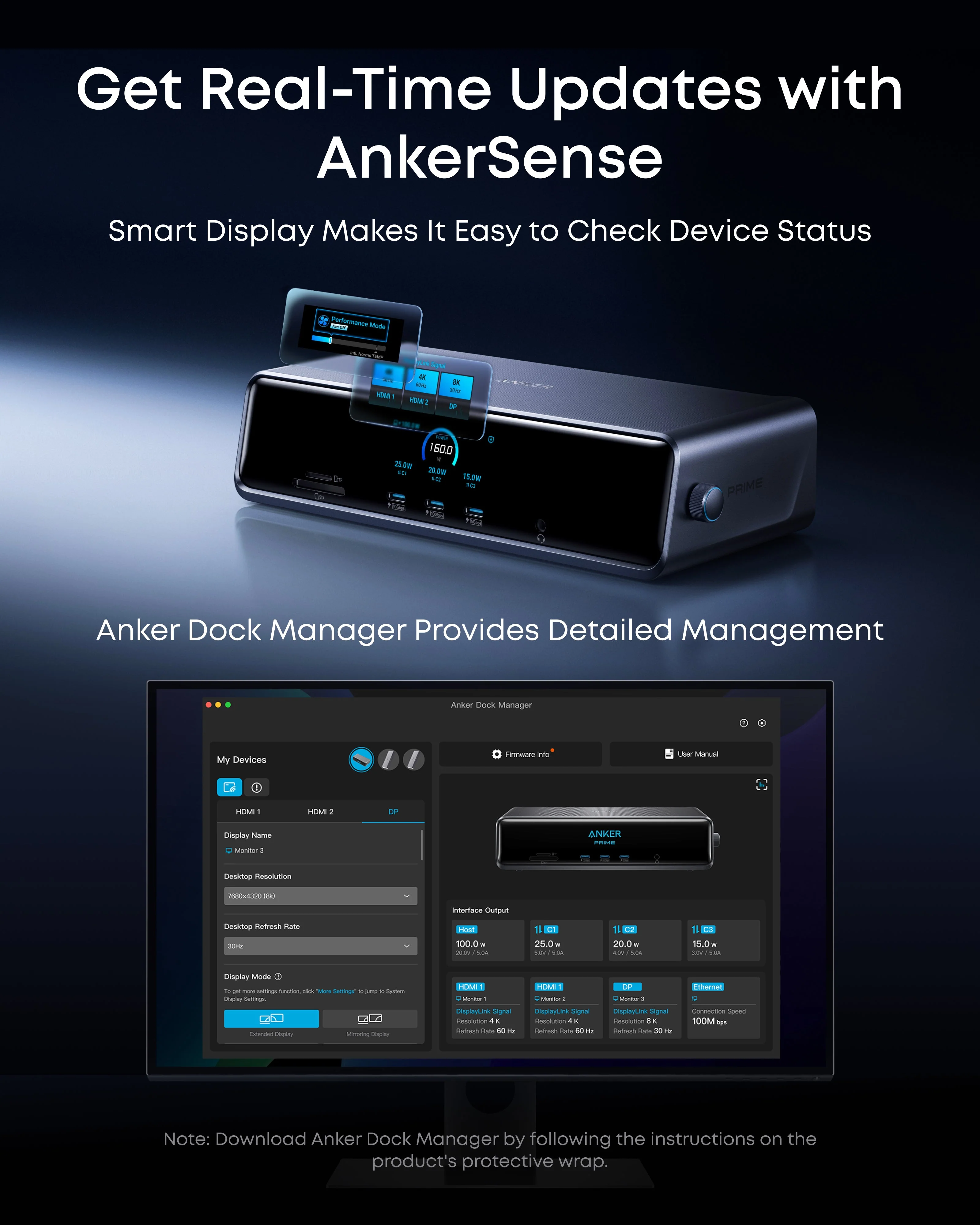 Anker Prime Docking Station (14-in-1, Triple Display, DisplayLink) with DL7400 - Image 6
