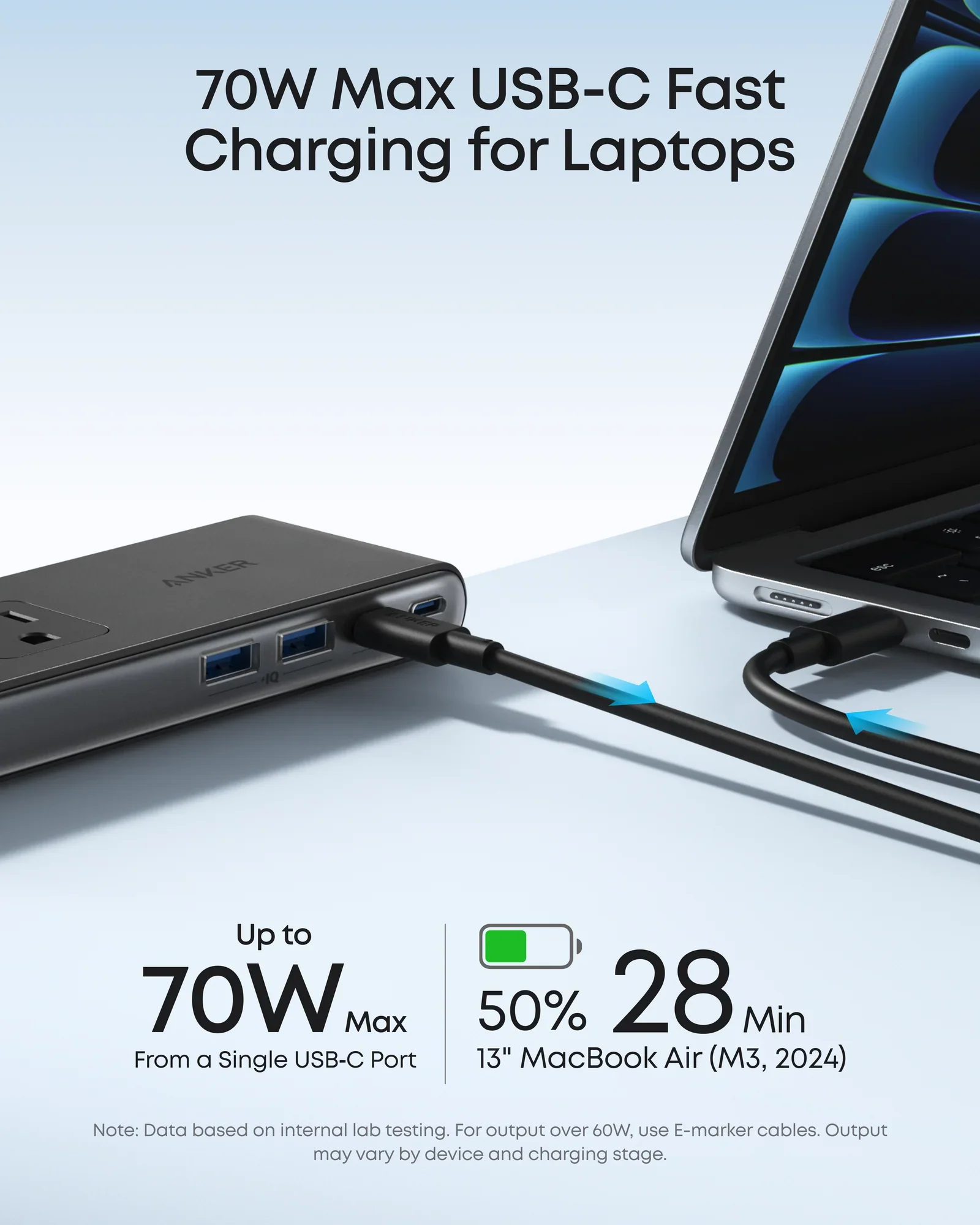 Anker Nano Power Strip (10-in-1, 70W, Clamp) - Image 3