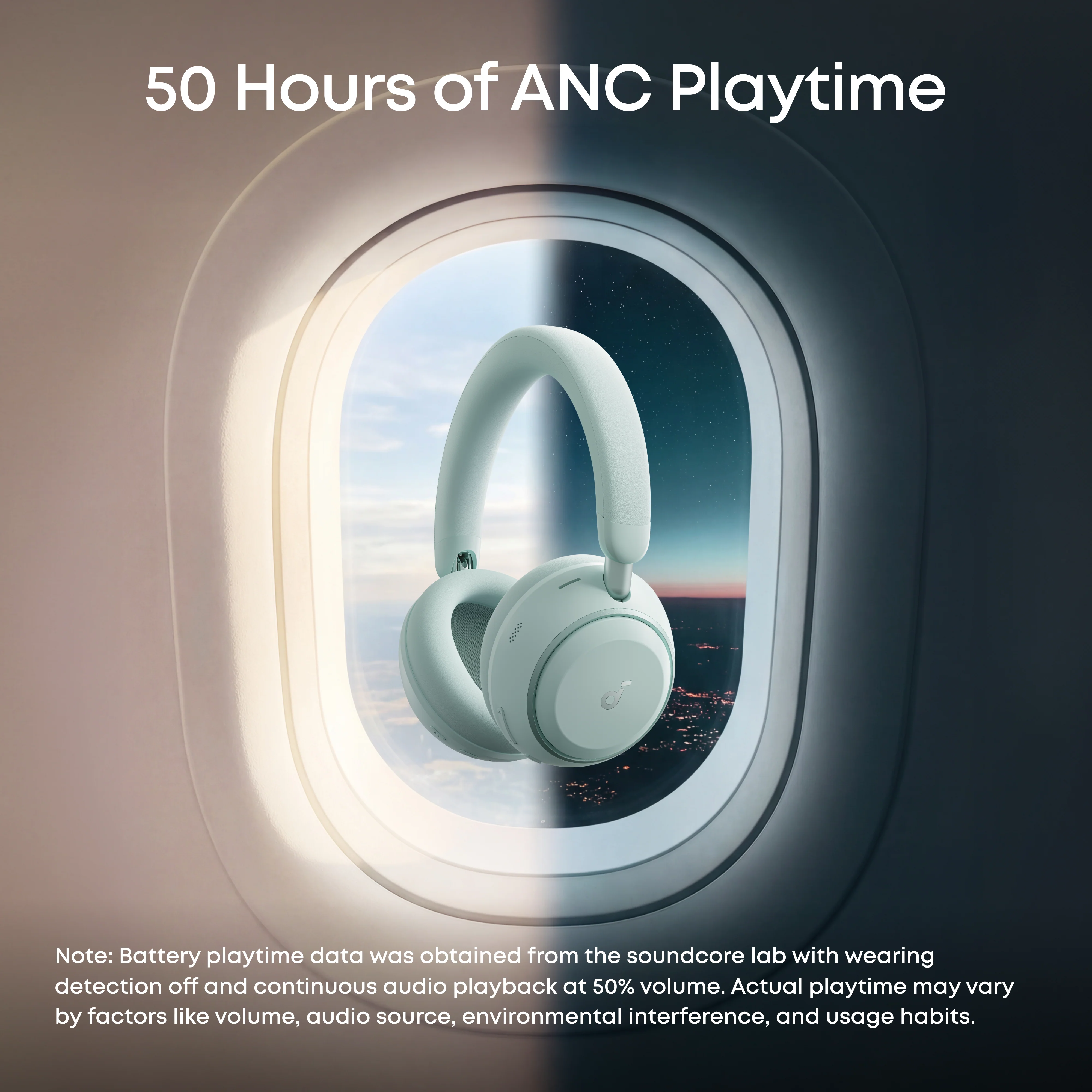 soundcore Space 2 | Comfortable Noise Cancelling Headphones for All-Day Wear - Image 5