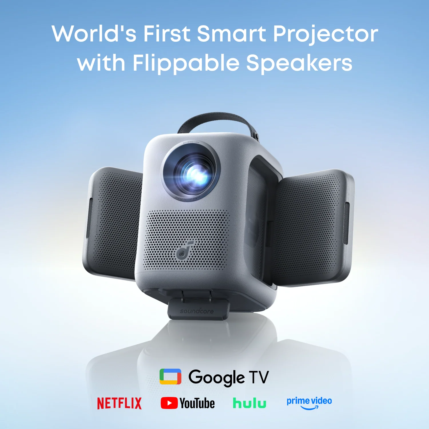 soundcore Nebula P1i | World's First Smart Portable Projector with Flippable Speakers - Image 2